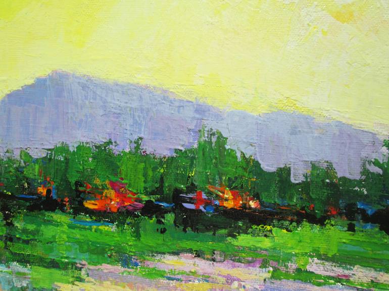 Original Expressionism Landscape Painting by Nikola Golubovski