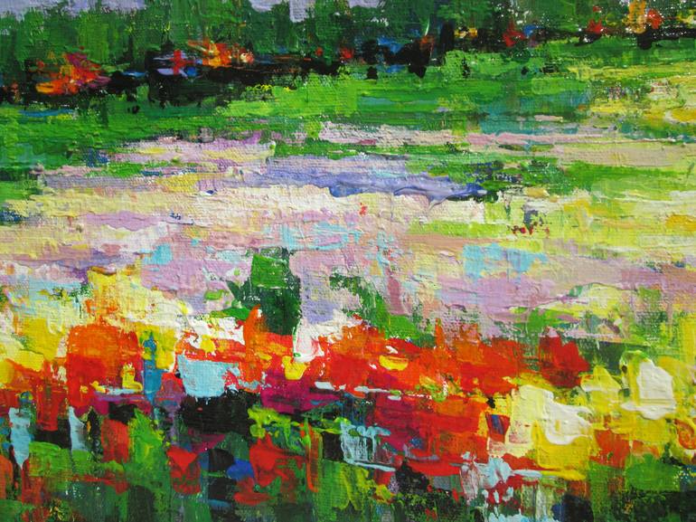 Original Expressionism Landscape Painting by Nikola Golubovski