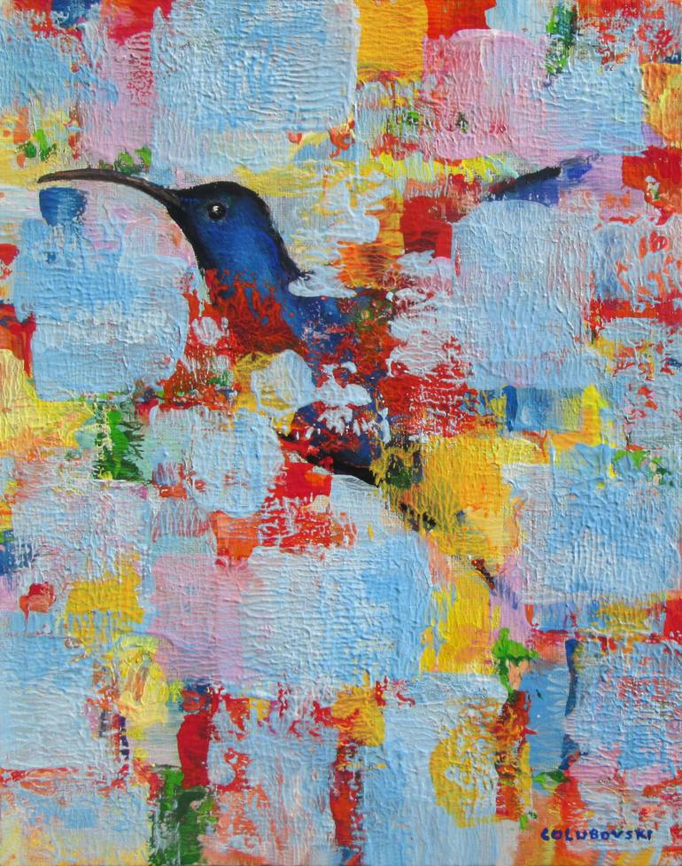 hummingbird Painting by Nikola Golubovski | Saatchi Art