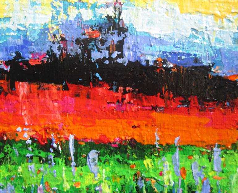 Original Abstract Landscape Painting by Nikola Golubovski