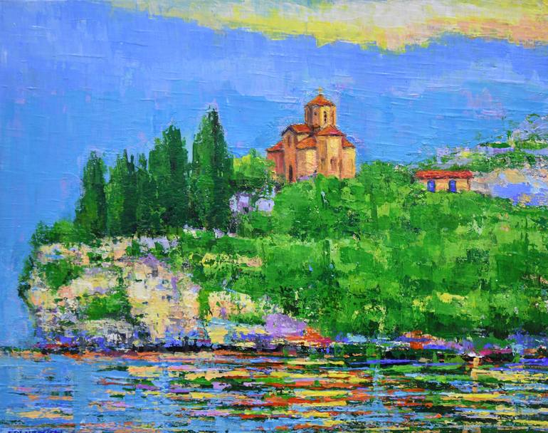 Print of Abstract Landscape Paintings by Nikola Golubovski