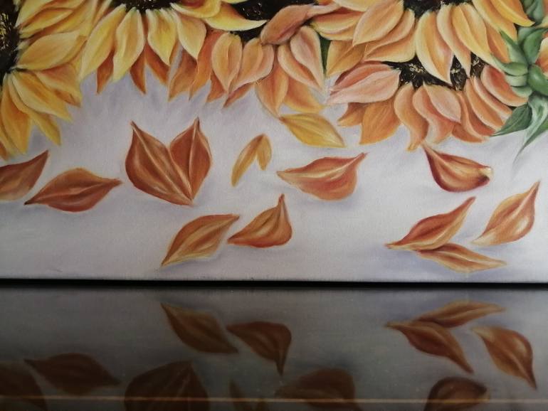 Original Art Deco Floral Painting by Luz Colonelli