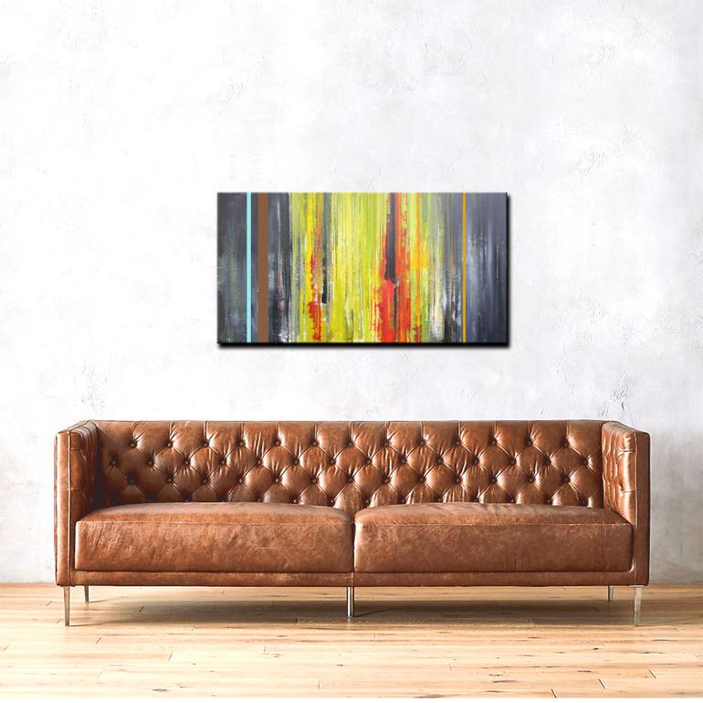 Original Abstract Expressionism Abstract Painting by J PENTON