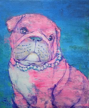 Print of Dogs Paintings by kasih hartono