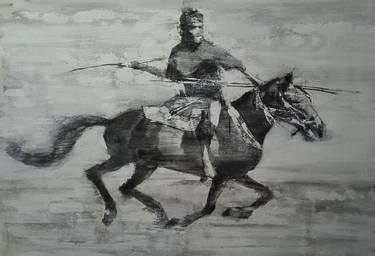 Original Expressionism Horse Paintings by kasih hartono