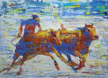 Original Contemporary Animal Painting by Kasih Nayagaru