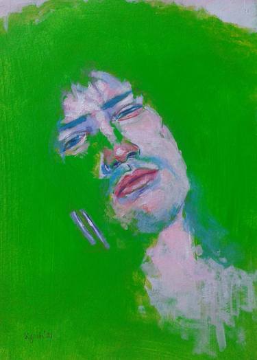 Original Fine Art Men Paintings by kasih hartono