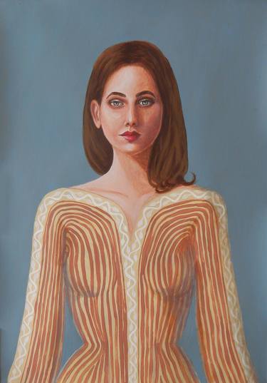 Original Figurative Portrait Paintings by Alix Morère