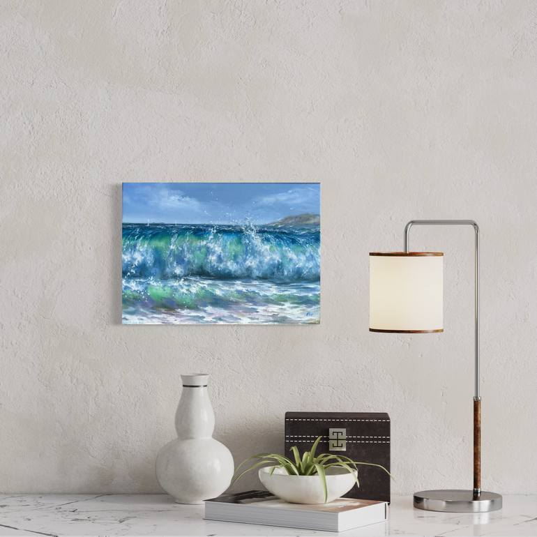 Original Contemporary Seascape Painting by Alesia Yeremeyeva