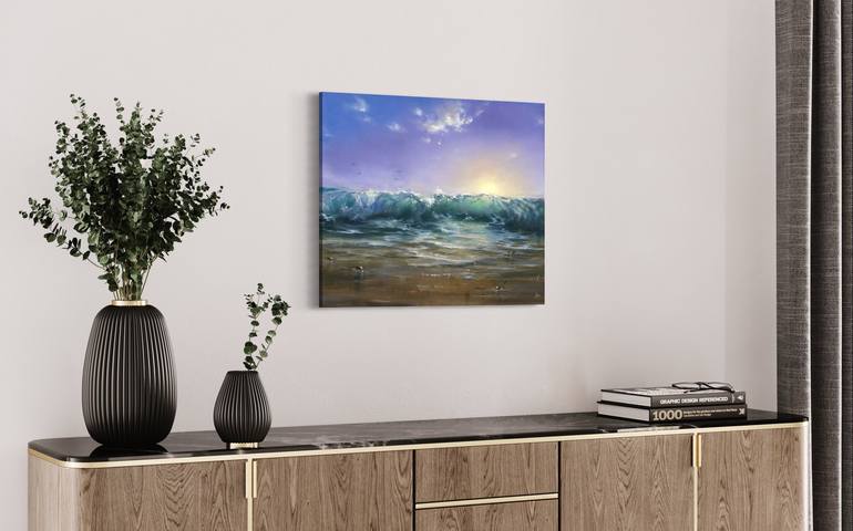 Original Realism Seascape Painting by Alesia Yeremeyeva