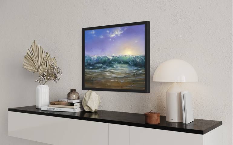 Original Realism Seascape Painting by Alesia Yeremeyeva