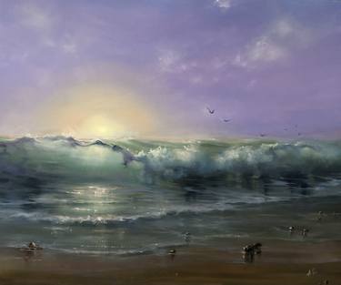 Original Realism Seascape Paintings by Alesia Yeremeyeva