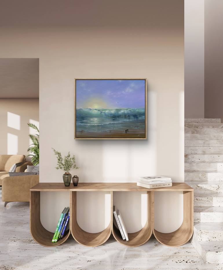 Original Realism Seascape Painting by Alesia Yeremeyeva