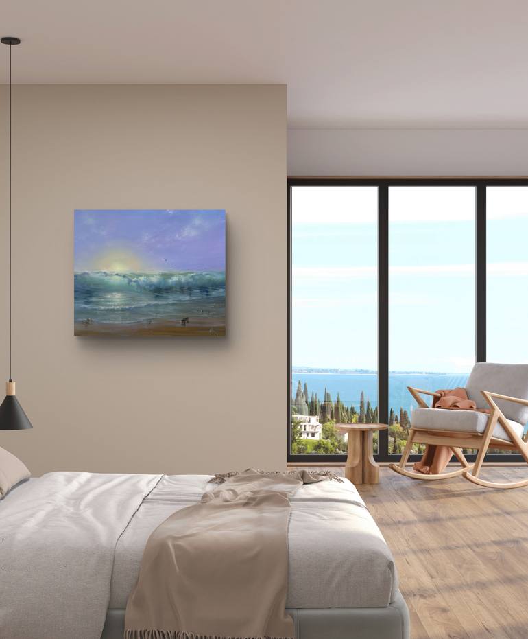 Original Realism Seascape Painting by Alesia Yeremeyeva