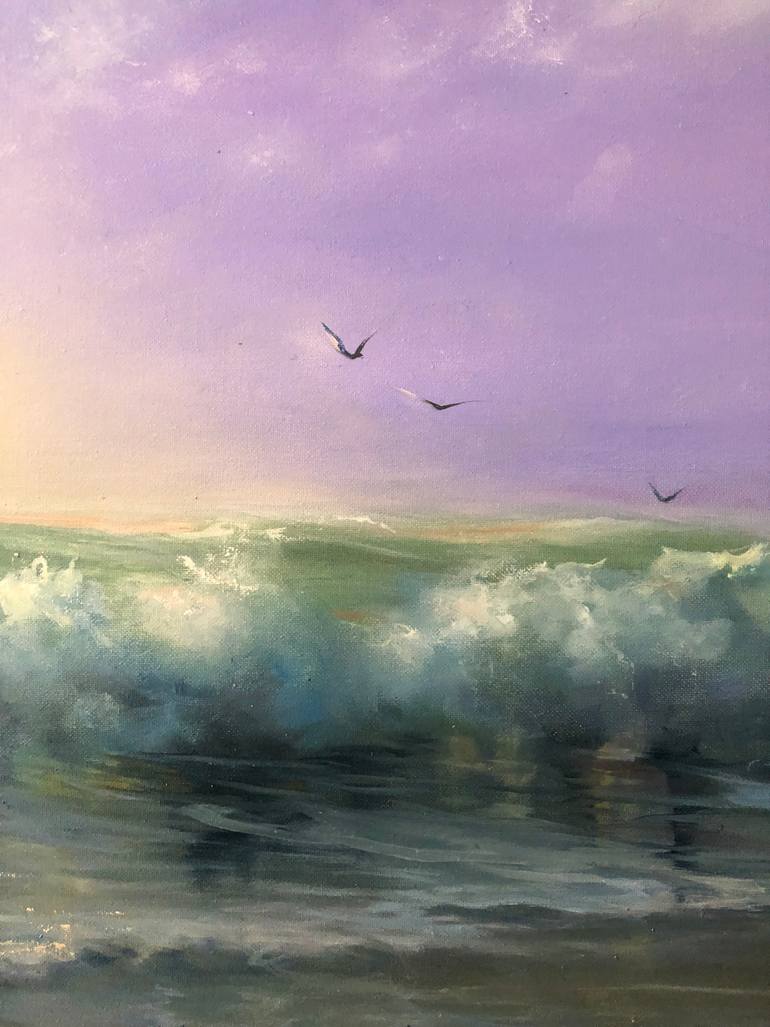 Original Realism Seascape Painting by Alesia Yeremeyeva