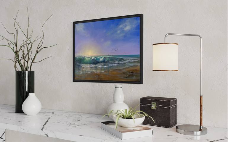 Original Seascape Painting by Alesia Yeremeyeva