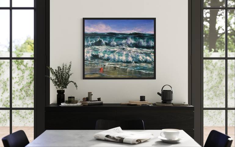 Original Contemporary Seascape Painting by Alesia Yeremeyeva