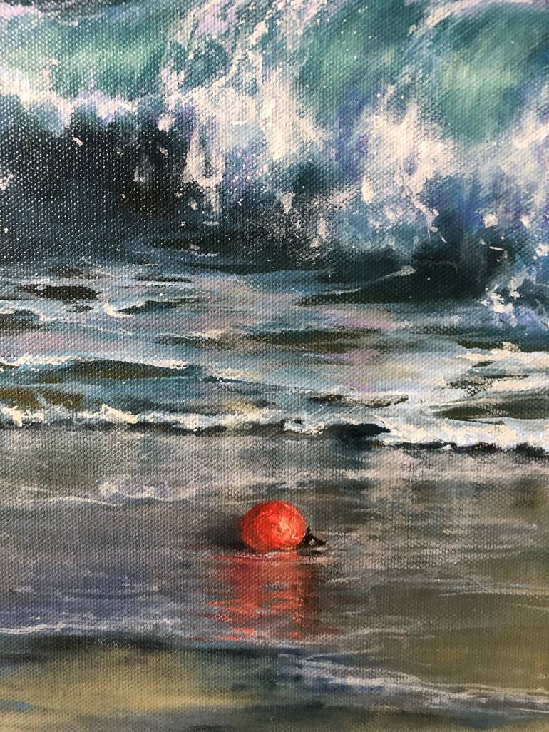 Original Contemporary Seascape Painting by Alesia Yeremeyeva