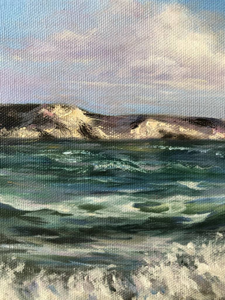 Original Fine Art Seascape Painting by Alesia Yeremeyeva