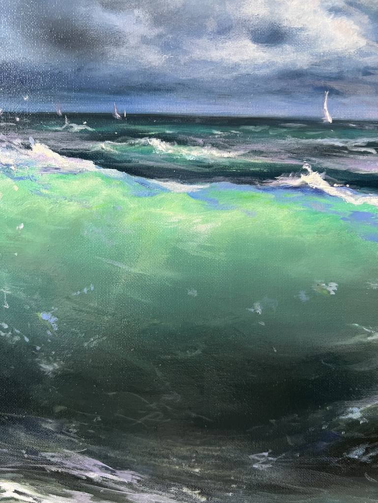 Original Realism Seascape Painting by Alesia Yeremeyeva