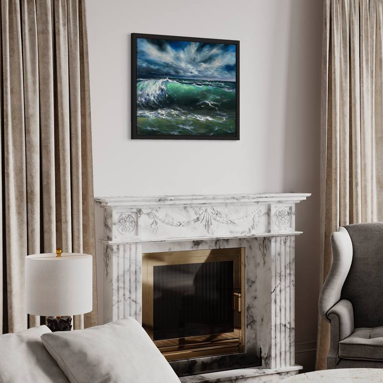 Original Realism Seascape Painting by Alesia Yeremeyeva