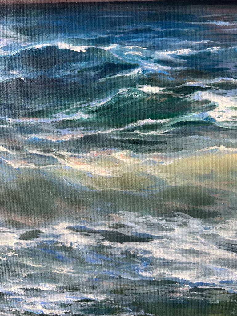 Original Contemporary Seascape Painting by Alesia Yeremeyeva
