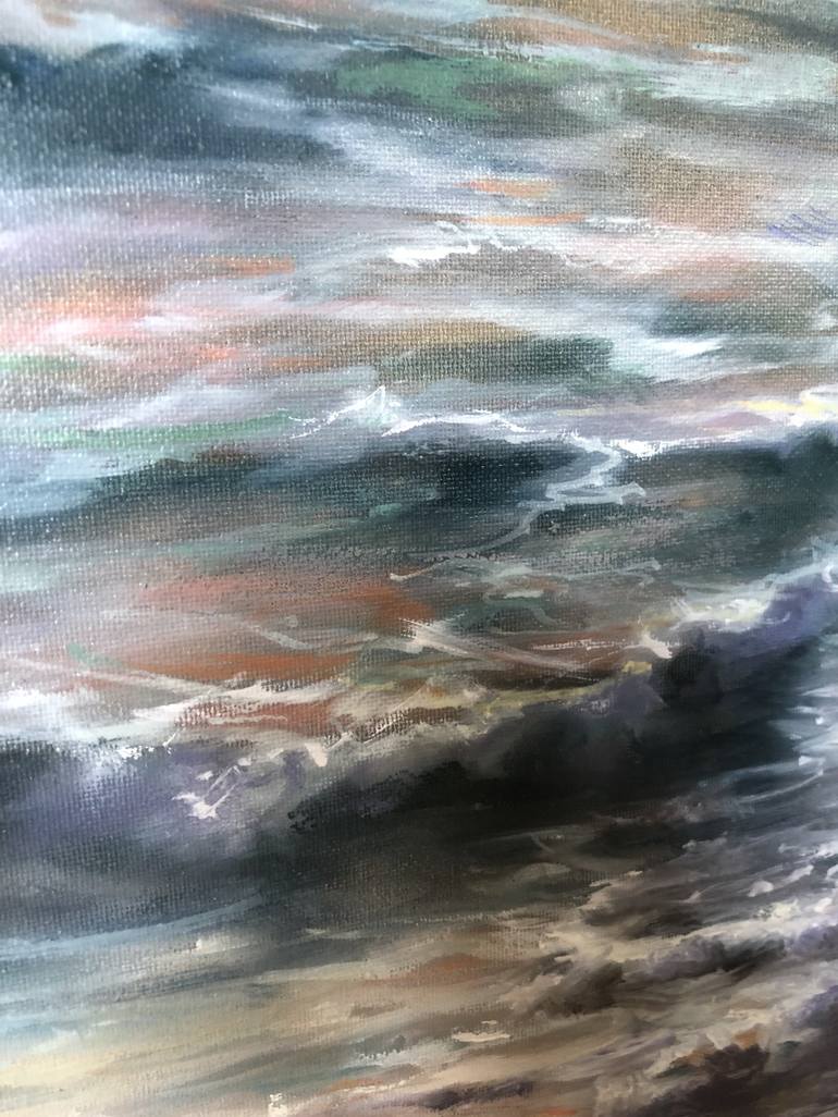 Original Realism Seascape Painting by Alesia Yeremeyeva