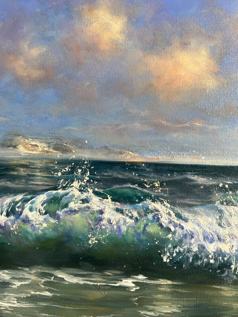 Original Realism Seascape Painting by Alesia Yeremeyeva