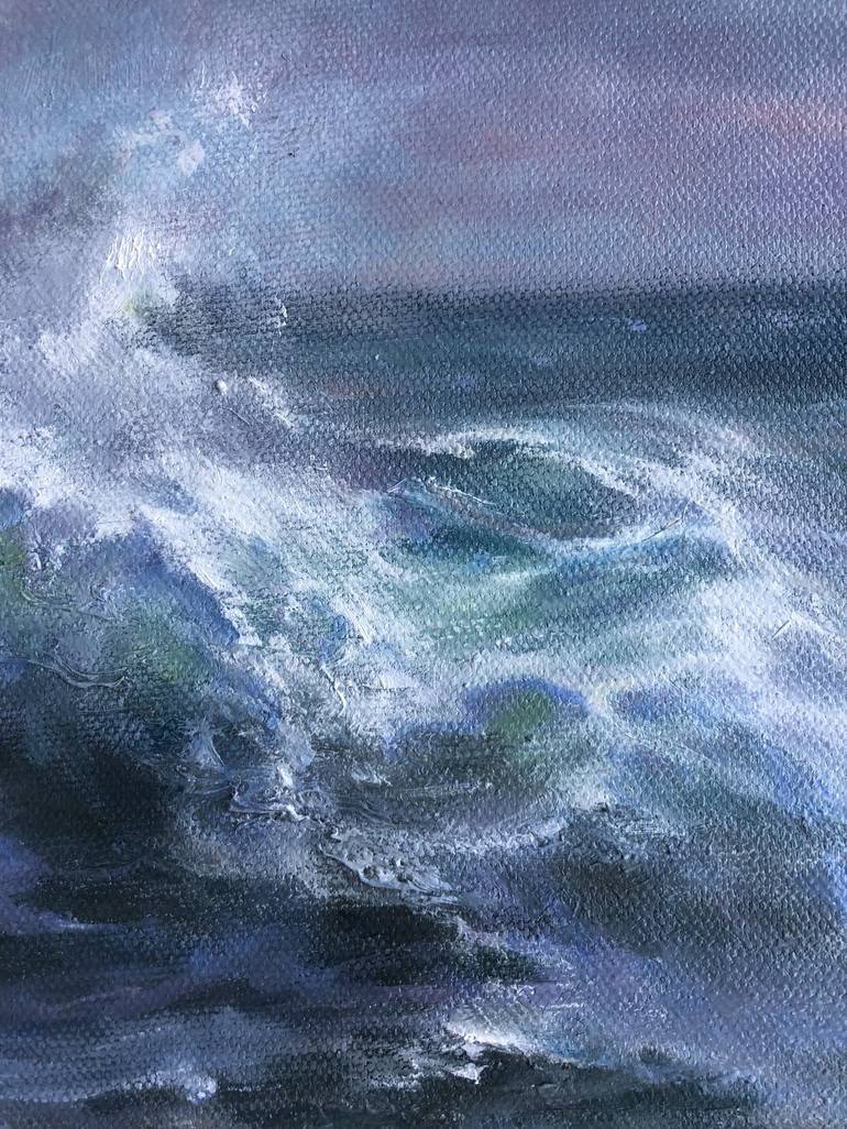 Original Impressionism Seascape Painting by Alesia Yeremeyeva