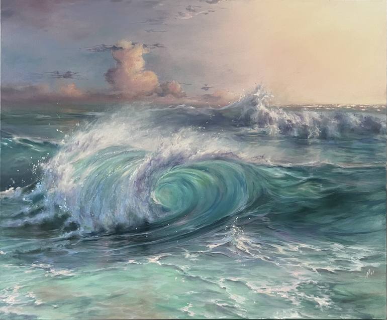 Print of Fine Art Seascape Paintings by Alesia Yeremeyeva