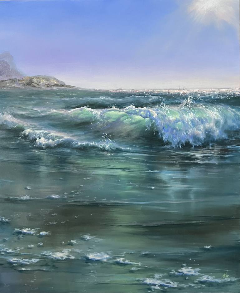 Print of Fine Art Seascape Paintings by Alesia Yeremeyeva