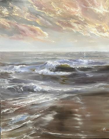 Original Realism Seascape Painting by Alesia Yeremeyeva
