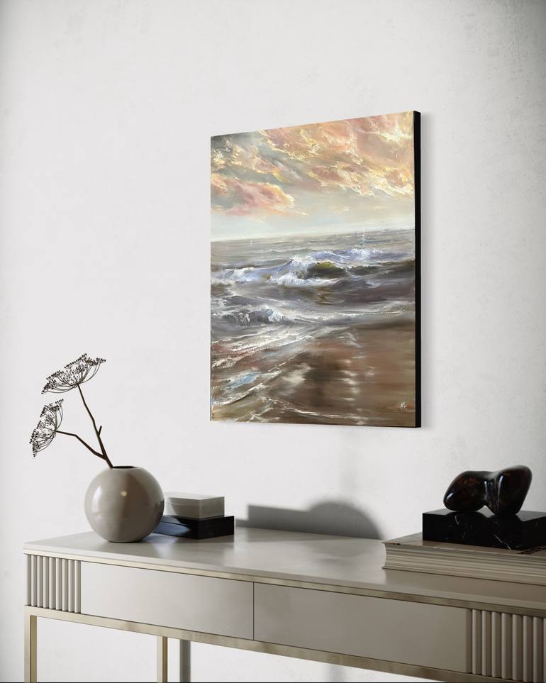 Original Realism Seascape Painting by Alesia Yeremeyeva