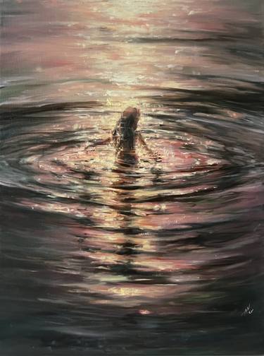 Original Fine Art Seascape Painting by Alesia Yeremeyeva