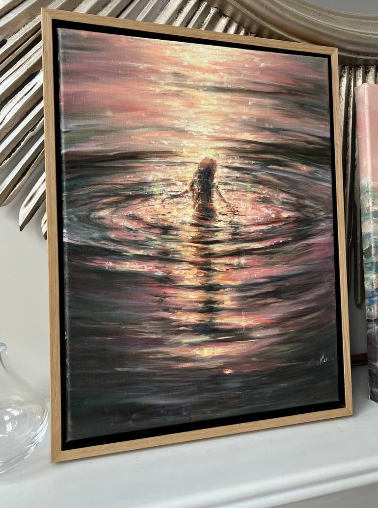 Original Contemporary Seascape Painting by Alesia Yeremeyeva