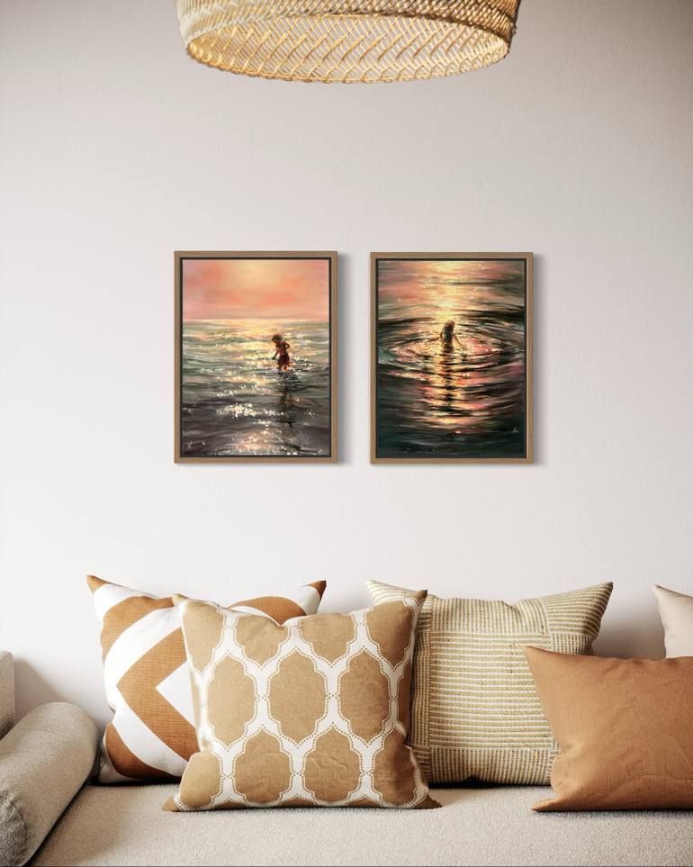 Original Contemporary Seascape Painting by Alesia Yeremeyeva