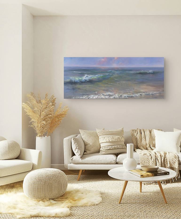 Original Contemporary Seascape Painting by Alesia Yeremeyeva