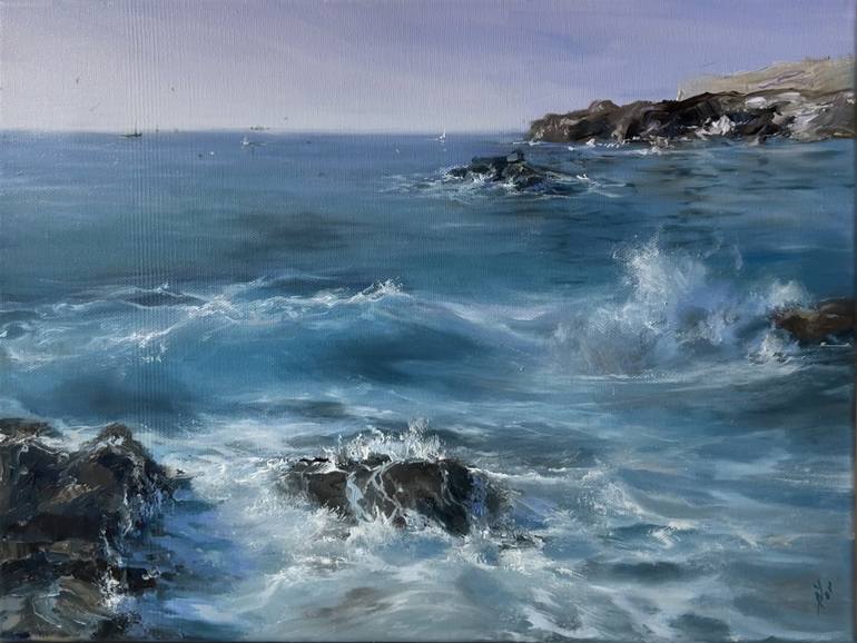 Print of Fine Art Seascape Paintings by Alesia Yeremeyeva