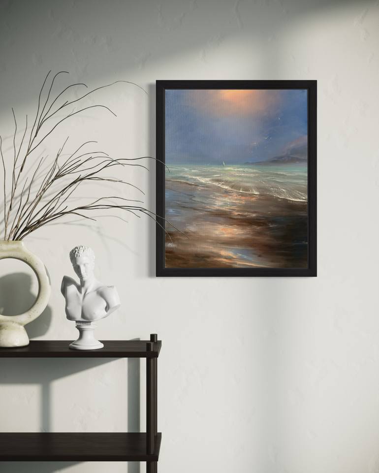 Original Realism Seascape Painting by Alesia Yeremeyeva
