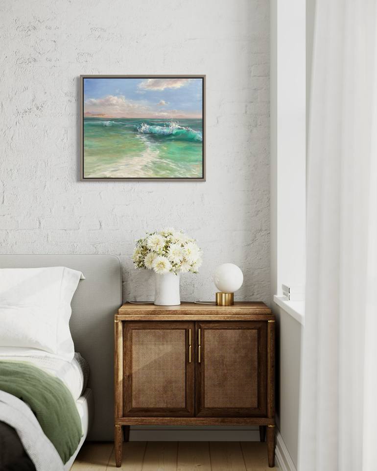 Original Fine Art Seascape Painting by Alesia Yeremeyeva