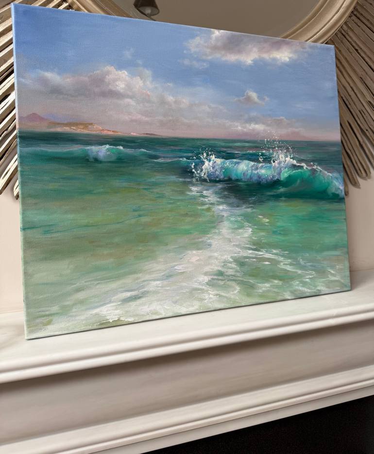 Original Fine Art Seascape Painting by Alesia Yeremeyeva
