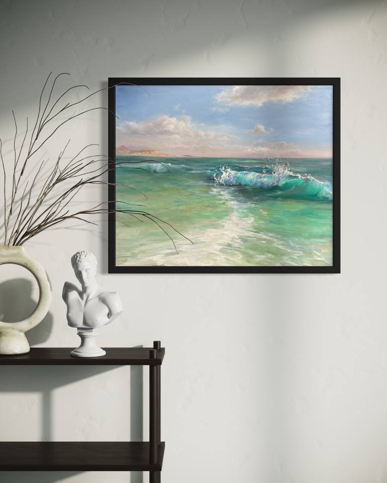 Original Fine Art Seascape Painting by Alesia Yeremeyeva