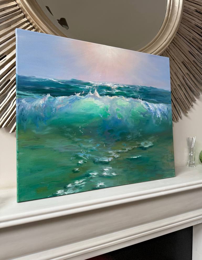 Original Contemporary Seascape Painting by Alesia Yeremeyeva