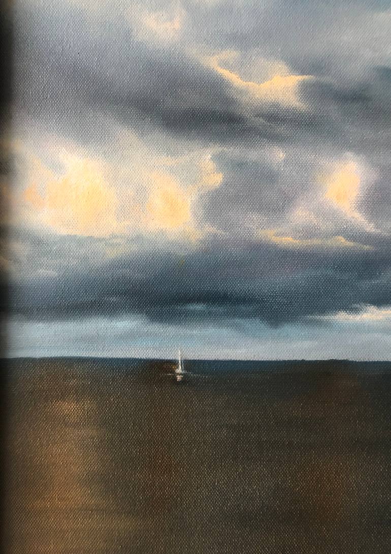 Original Impressionism Seascape Painting by Alesia Yeremeyeva