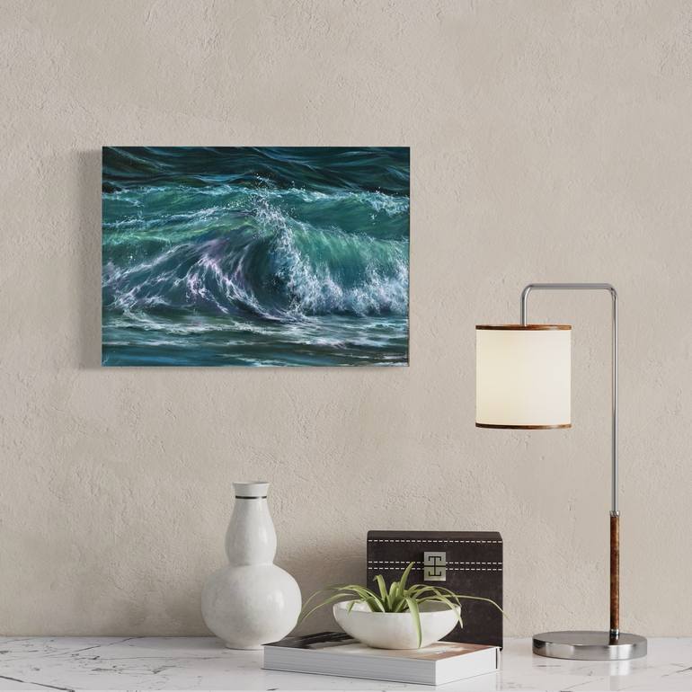 Original Impressionism Seascape Painting by Alesia Yeremeyeva