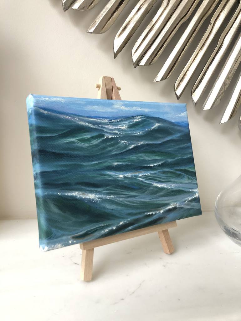 Original Impressionism Seascape Painting by Alesia Yeremeyeva