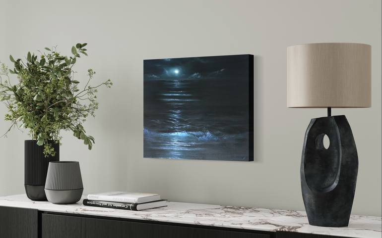 Original Expressionism Seascape Painting by Alesia Yeremeyeva