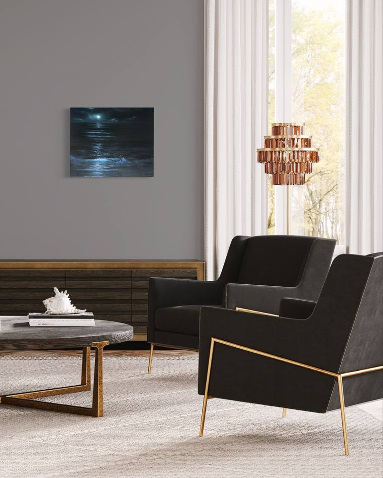 Original Expressionism Seascape Painting by Alesia Yeremeyeva