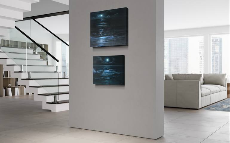 Original Fine Art Seascape Painting by Alesia Yeremeyeva