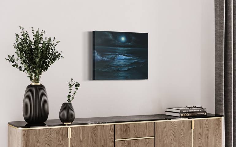 Original Fine Art Seascape Painting by Alesia Yeremeyeva